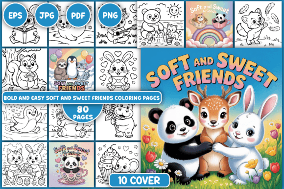 Download Soft and Sweet Friends Coloring Pages - Premium Resources