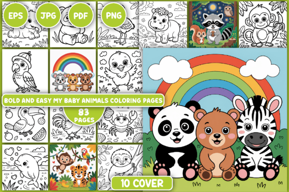 Download My Baby Animals Coloring Pages - Premium Resources